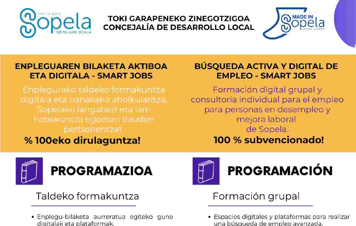Toma las riendas de tu futuro laboral: ¡Únete a nuestra Búsqueda Activa de Empleo SMART JOBS en Sopela!